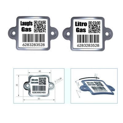 Śledzenie butli z gazem LPG trwała etykieta z kodem kreskowym QR odporna na zarysowania PDA szybkie skanowanie